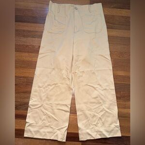 Jones New York, tan wide leg pants